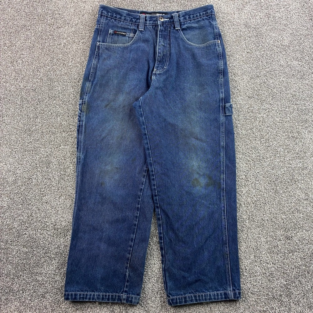 Vintage Y2K Southpole Carpenter Jeans Mens 32 Blue Cotton Baggy Distressed